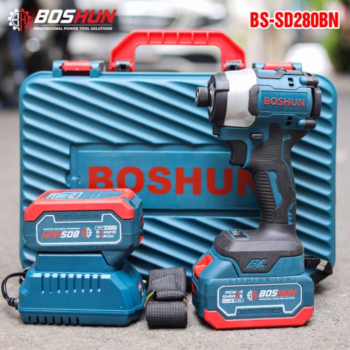 Máy Chuyên Vít PIN 280Nm BOSHUN BS-SD280BN, hàng chính hãng, 100% lõi đồng, không chổi than - Hình ảnh 3