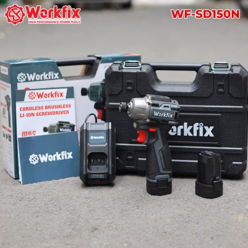 Máy Chuyên Vít PIN 150Nm WORKFIX WF-SD150N đầu 2 trong 1 hàng chính hãng, 100% lõi đồng