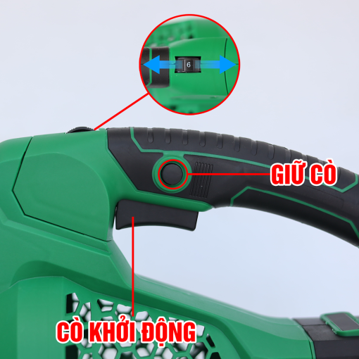 Máy Thổi Bụi / Thổi Lá cầm tay dùng Pin 850w Workfix WF-TL680M chính hãng, 100% lõi đồng, Công Suất Lớn - Hình ảnh 5