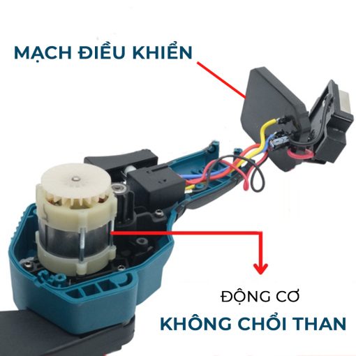 Máy cưa xích mini cầm tay chạy PIN 1800w BOSHUN BS-CS08, hàng chính hãng, Có Tra Nhớt, Có Màn LED. - Hình ảnh 6