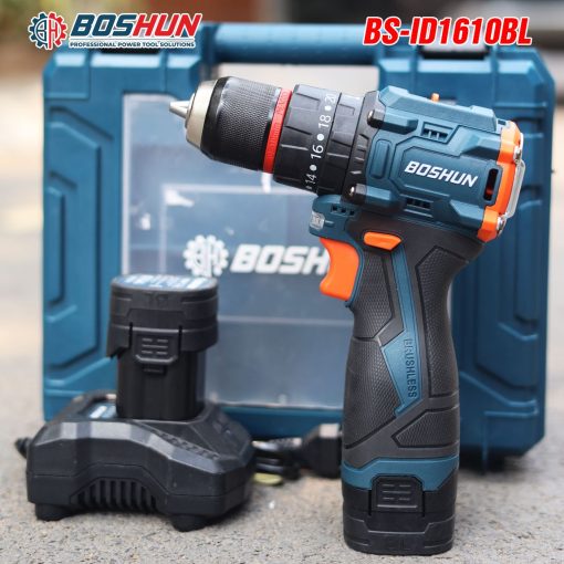 Máy Khoan Pin Boshun BS-ID1610BL 10mm, 55Nm