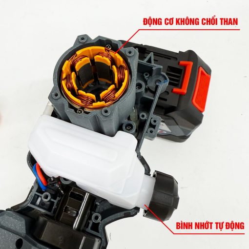 Máy cưa xích cầm tay chạy PIN 1200w WORKFIX WF-CS12MAX, Không chổi than, 100% lõi đồng. - Hình ảnh 6