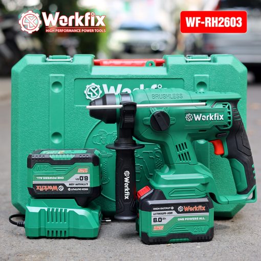Máy Khoan Đục Bê Tông Pin WORKFIX WF-RH2603 2,6J