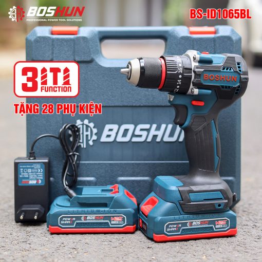 Máy Khoan Pin 10mm 65Nm Boshun BS-ID1065BL