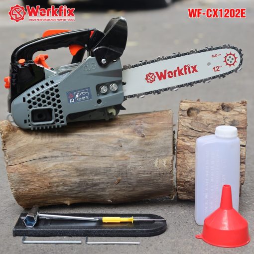 Máy cưa xăng 12 inch Workfix WF-CX1202E, Công suất cao 900W, Động cơ 25.4 CC – 2 Thì mạnh mẽ, Bảo hành 12 tháng - Hình ảnh 6