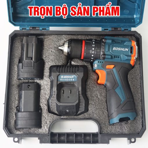 Máy Khoan Pin Boshun BS-ID1610BL 10mm, 55Nm - Hình ảnh 7