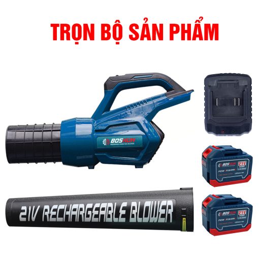 Máy Thổi Bụi / Thổi Lá cầm tay dùng Pin 850w Boshun BS-RB680 – 2 Tốc Độ – Tặng 2 PIN - Hình ảnh 3