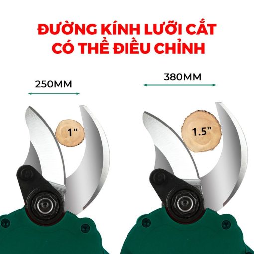 Kéo cắt cành dùng PIN WORKFIX WF-CP30BL, siêu khỏe, hàng chính hãng, Không chổi than, Lõi Đồng 100% - Hình ảnh 6
