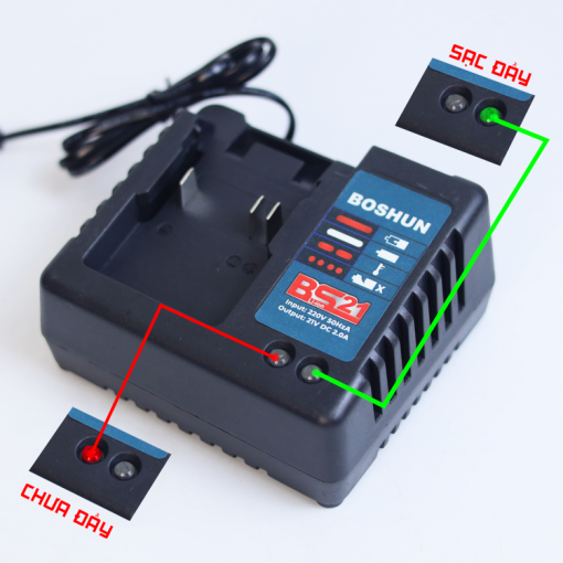 Máy chuyên vít, bắn vít Boshun BS-CV380NCP – Lực siết 380Nm – Động cơ không chổi than, ruột đồng 100% – Đầu 2 trong 1 - Hình ảnh 3