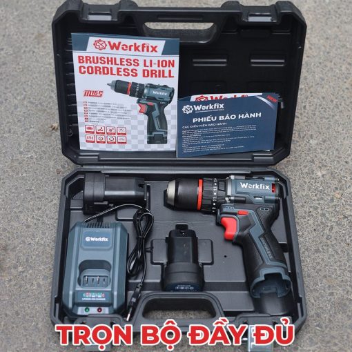 Máy Khoan Pin cầm Tay Bắn Vít 13mm, 70Nm Workfix WF-ID1613BL - Hình ảnh 2