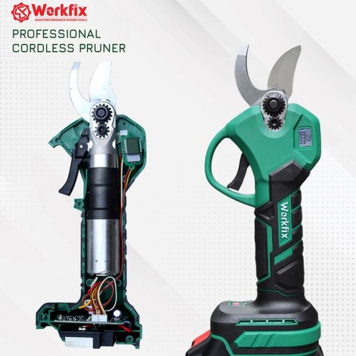 Kéo cắt cành dùng PIN WORKFIX WF-CP30BL, siêu khỏe, hàng chính hãng, Không chổi than, Lõi Đồng 100% - Hình ảnh 8