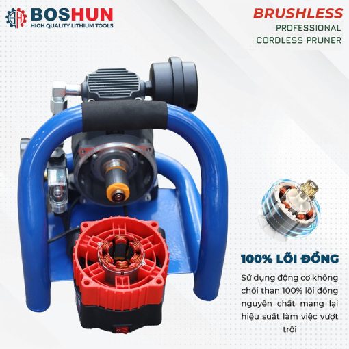 Máy Nén Khí Pin Boshun BS-NK15BL – Dung Tích 1,5L – Chân Pin Phổ Thông M21 – Bảo Hành 12 Tháng - Hình ảnh 4