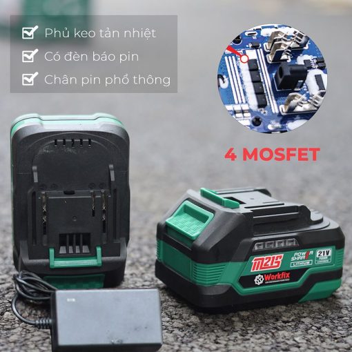 Máy Cắt Tỉa Hàng Rào, Cây Cảnh WORKFIX WF-HT20 Không Chổi Than Lõi Đồng 100% – Công suất 3000W – Bảo Hành Chính Hãng 12T - Hình ảnh 4