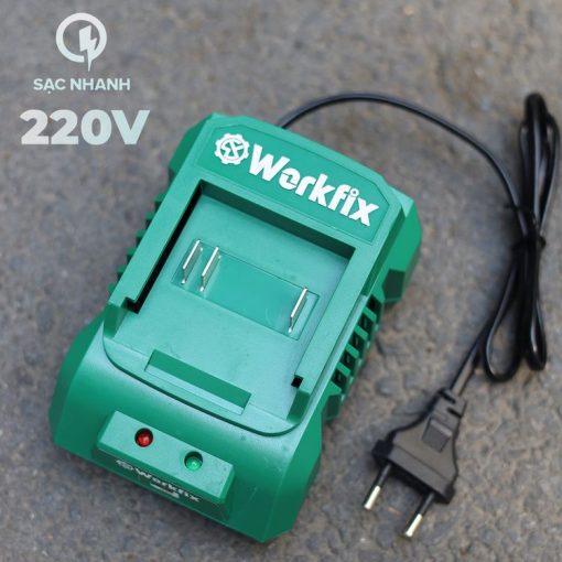 Máy Siết bulong PIN 470Nm WORKFIX WF-IW470N chính hãng, Đầu 2 trong 1, 100% lõi đồng - Hình ảnh 3