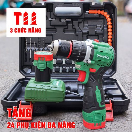 Máy Khoan Pin cầm Tay 10mm, 45Nm WORKFIX 16.8V WF-ID1610BL - Hình ảnh 4