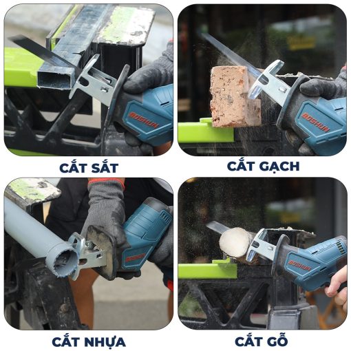 Máy Cưa Kiếm Cầm Tay BOSHUN BS-CK3055T – Không Chổi Than – Chân Pin Phổ Thông – Cưa Gỗ, Cắt, Tỉa Cây – Bảo Hành 12 Tháng - Hình ảnh 5