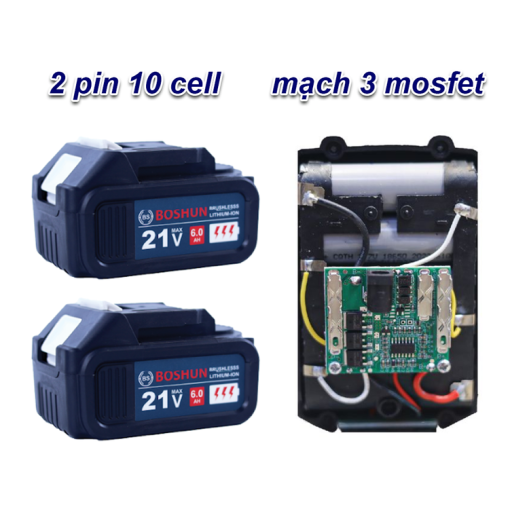 Máy chuyên vít, bắn vít Boshun BS-CV380NCP – Lực siết 380Nm – Động cơ không chổi than, ruột đồng 100% – Đầu 2 trong 1 - Hình ảnh 4