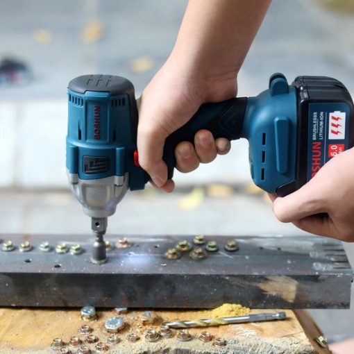 Máy siết bulong Boshun BS-IW330N đầu 2 trong 1 Lực siết 330Nm – Không chổi than – Bảo hành chính hãng 12 tháng - Hình ảnh 7