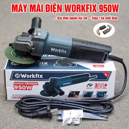 Máy Cắt Mài cầm tay WORKFIX WF-AG950W chính hãng, 950W, Công tắc đuôi. - Hình ảnh 2