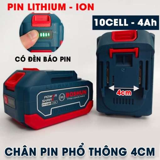 Máy Khoan Pin cầm tay BOSHUN BS-ID1390BL 13mm, 90Nm - Hình ảnh 3