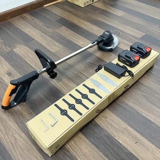 Máy Cắt Cỏ, Tỉa Cành LAPUSEN Không Chổi Than, 100% Lõi Đồng, Chân Pin Phổ Thông 4cm, Pin Khủng 10 Cell - Hình ảnh 2