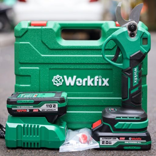 Kéo cắt cành dùng PIN WORKFIX WF-CP30BL, siêu khỏe, hàng chính hãng, Không chổi than, Lõi Đồng 100%