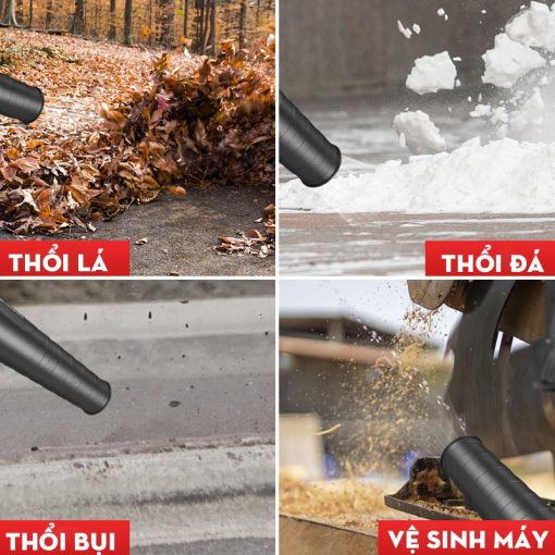 Máy Thổi Bụi / Thổi Lá cầm tay dùng Pin 850w Boshun BS-RB680 – 2 Tốc Độ – Tặng 2 PIN - Hình ảnh 5