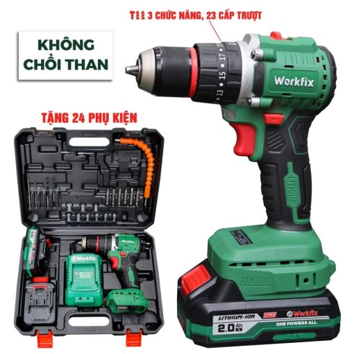 Máy Khoan Tường 10mm, 45Nm WORKFIX WF-ID2110BL - Hình ảnh 5