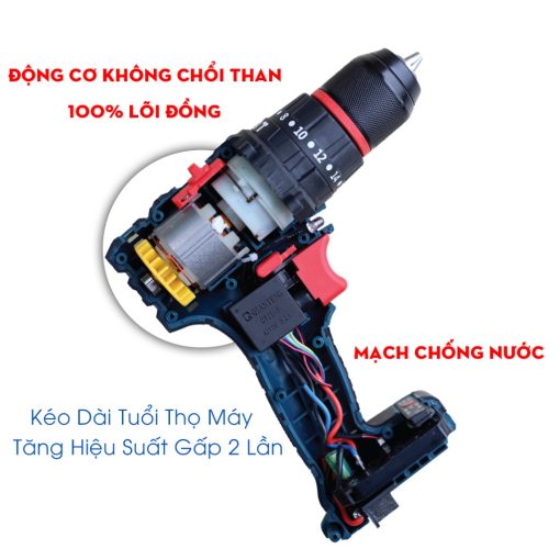 Máy Khoan Pin 10mm 65Nm Boshun BS-ID1065BL - Hình ảnh 4