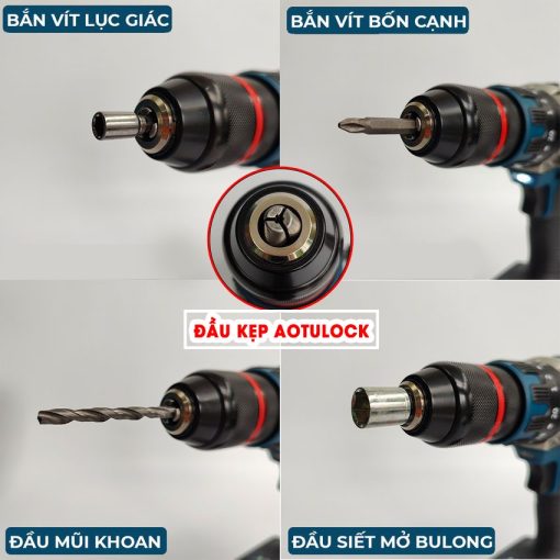 Máy khoan pin Boshun BS-ID135AK pin 15 Cell, 13mm, 135Nm - Hình ảnh 4