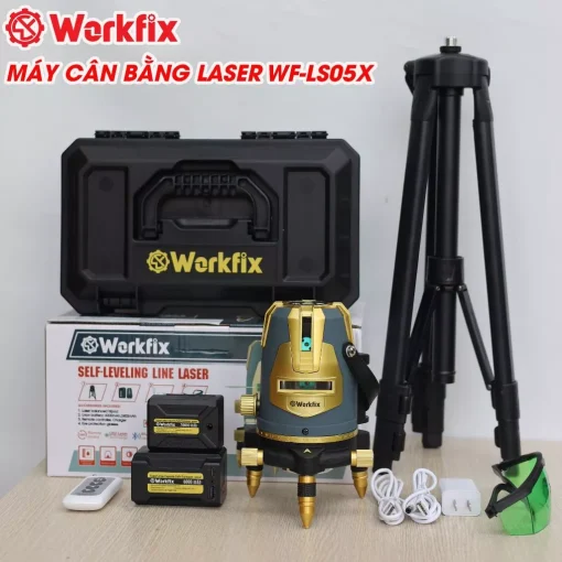 Máy Cân Bằng Laser 5 line Workfix WF-LS05X, 5 Tia xanh siêu sáng - Hình ảnh 4