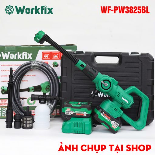 Máy Rửa Xe Cao Áp Workfix WF-PW3825BL, Công suất 305W, 6 Chế Độ, 3 Tốc Độ, Động Cơ 3825BL Không Chổi Than, Chân Pin Phổ Thông, Bảo Hành 12 Tháng - Hình ảnh 4