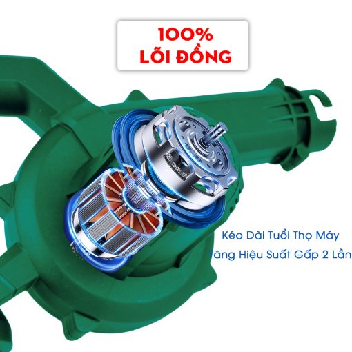 Máy thổi hút bụi pin WORKFIX WF-AB775BL, Động cơ Không chổi than, 2 chức năng, Cò điều tốc, Pin 15Cell - Hình ảnh 8