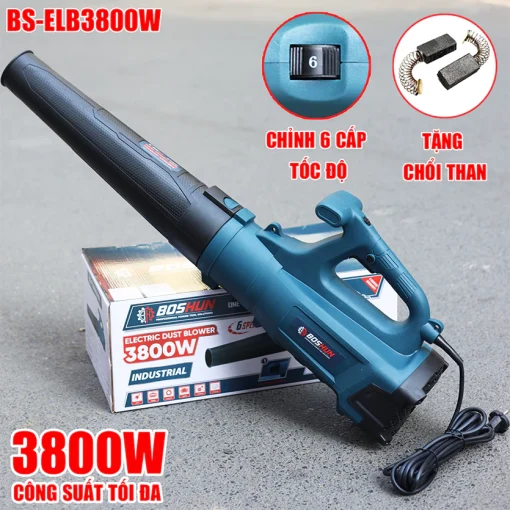 Máy Thổi Bụi / Thổi Lá cầm tay 3800w BOSHUN BS-ELB3800W chính hãng, Dây điện dài 5m, 100% lõi đồng - Hình ảnh 6